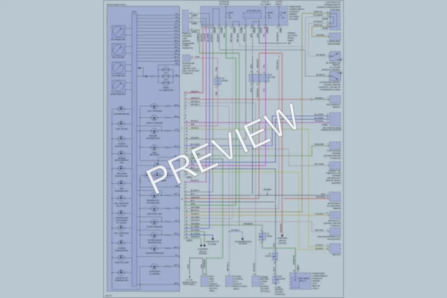 2004 LandRover Freelander Instrument Cluster wiring diagram preview