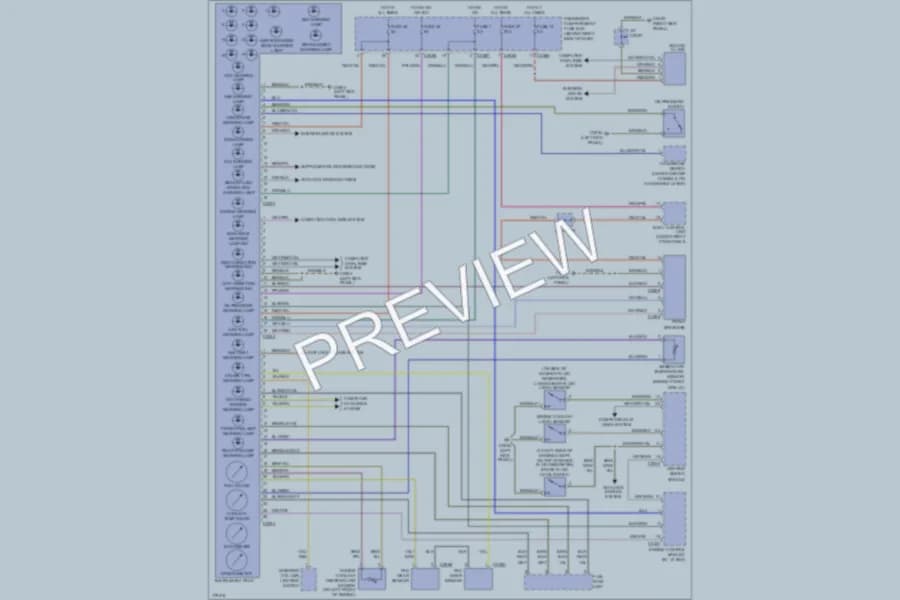 2004 LandRover RangeRover Instrument Cluster wiring diagram preview