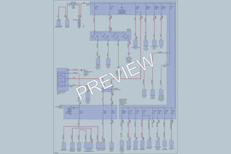 2004 LandRover RangeRover Power Distribution wiring diagram preview