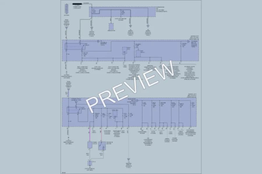 2004 Lexus ES330 Power Distribution wiring diagram preview