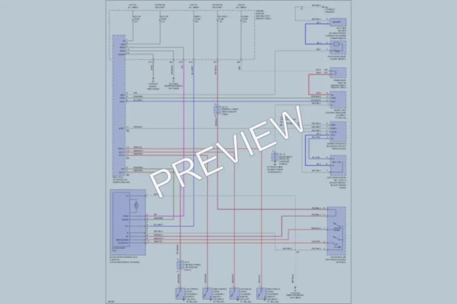 2004 Lexus ES330 Power Top Sunroof wiring diagram preview
