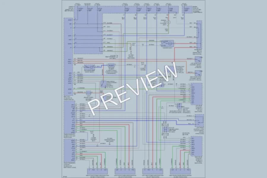 2004 Lexus ES330 Power Windows wiring diagram preview