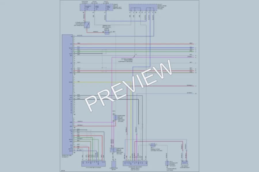 2004 Lexus ES330 Radio wiring diagram preview