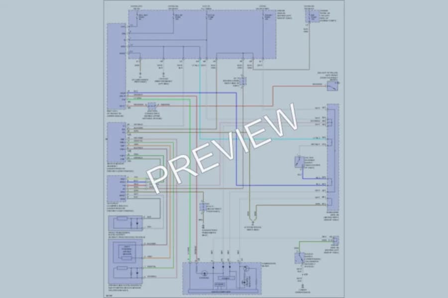 2004 Lexus ES330 Warning Systems wiring diagram preview