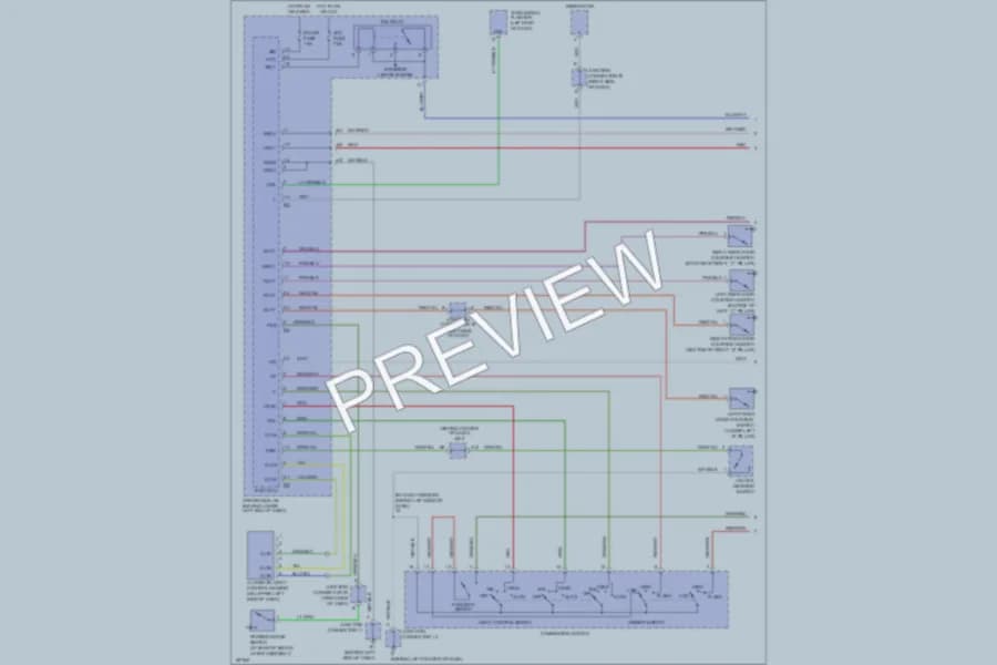 2004 Lexus GX470 Headlights wiring diagram preview