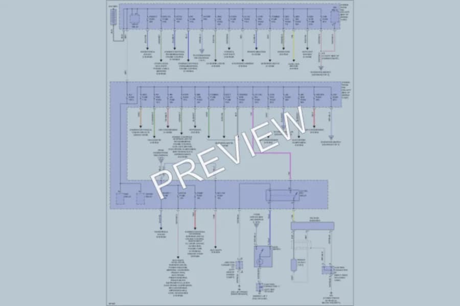 2004 Lexus GX470 Power Distribution wiring diagram preview