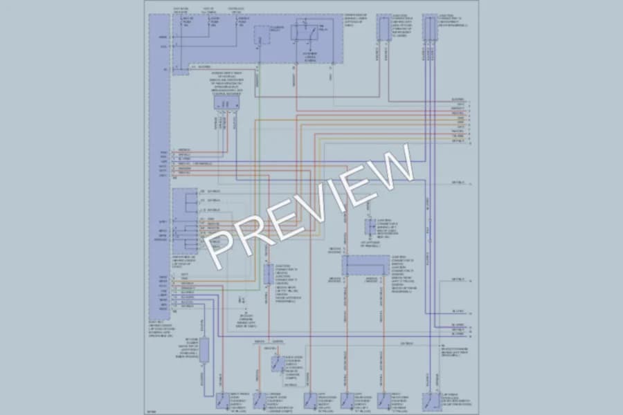 2004 Lexus IS300 Anti Theft wiring diagram preview