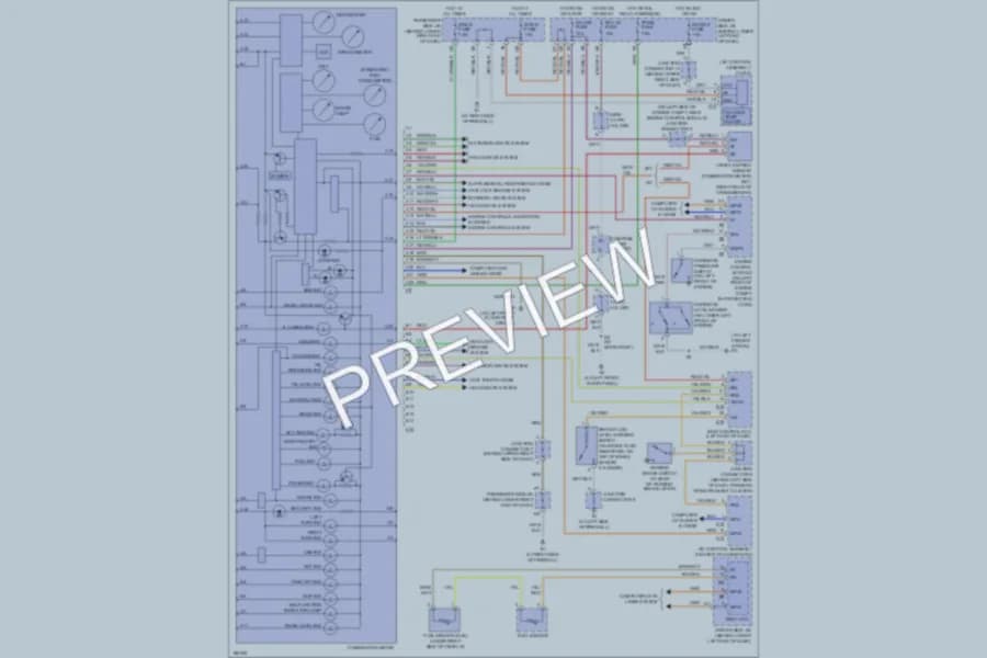 2004 Lexus IS300 Instrument Cluster wiring diagram preview