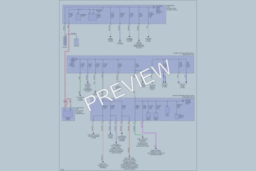 2004 Lexus IS300 Power Distribution wiring diagram preview