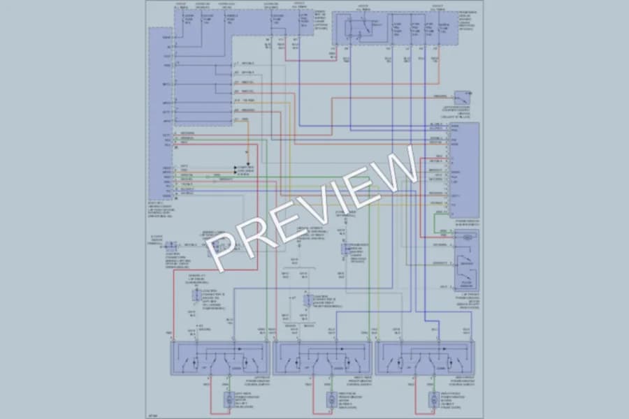 2004 Lexus IS300 Power Windows wiring diagram preview
