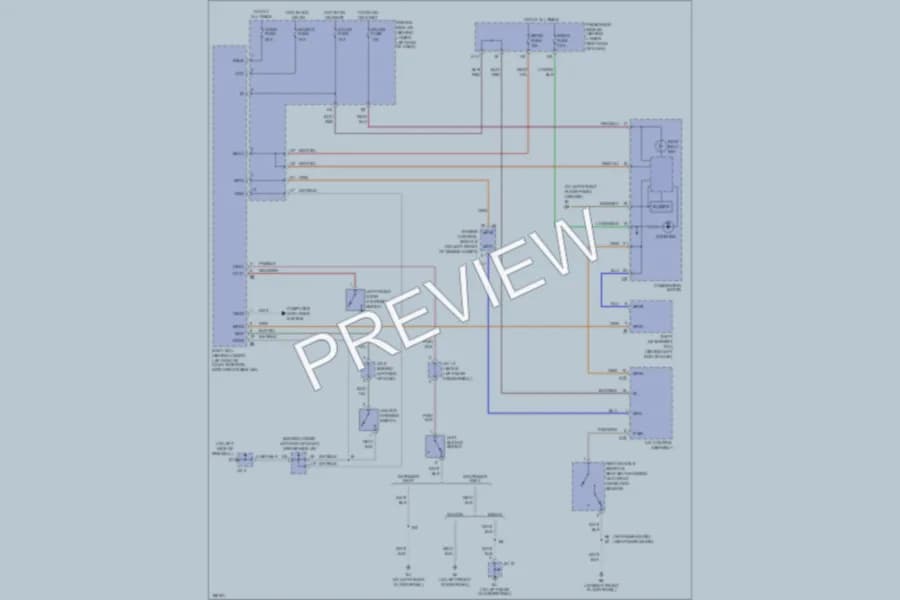 2004 Lexus IS300 Warning Systems wiring diagram preview