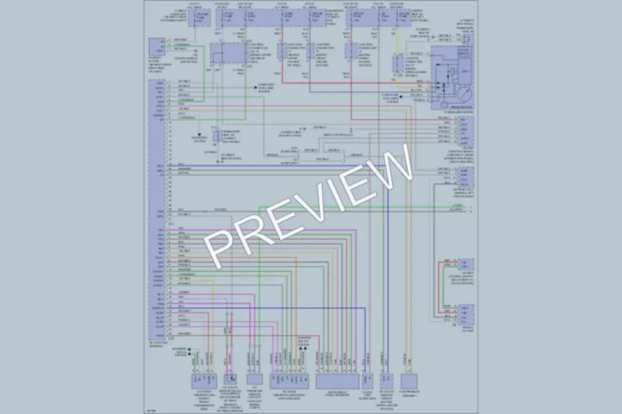 2004 Lexus LS430 Air Conditioning wiring diagram preview