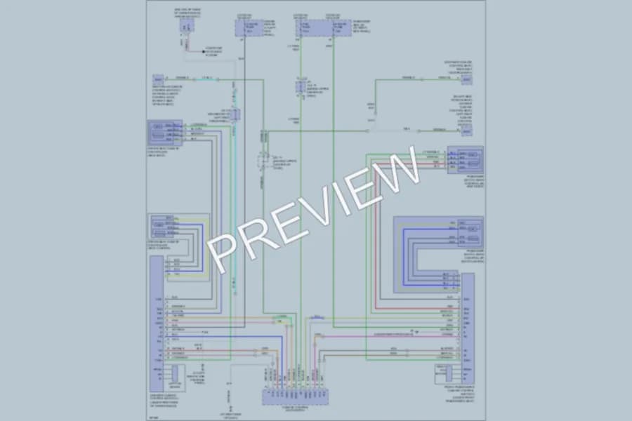 2004 Lexus LS430 Power Seats wiring diagram preview