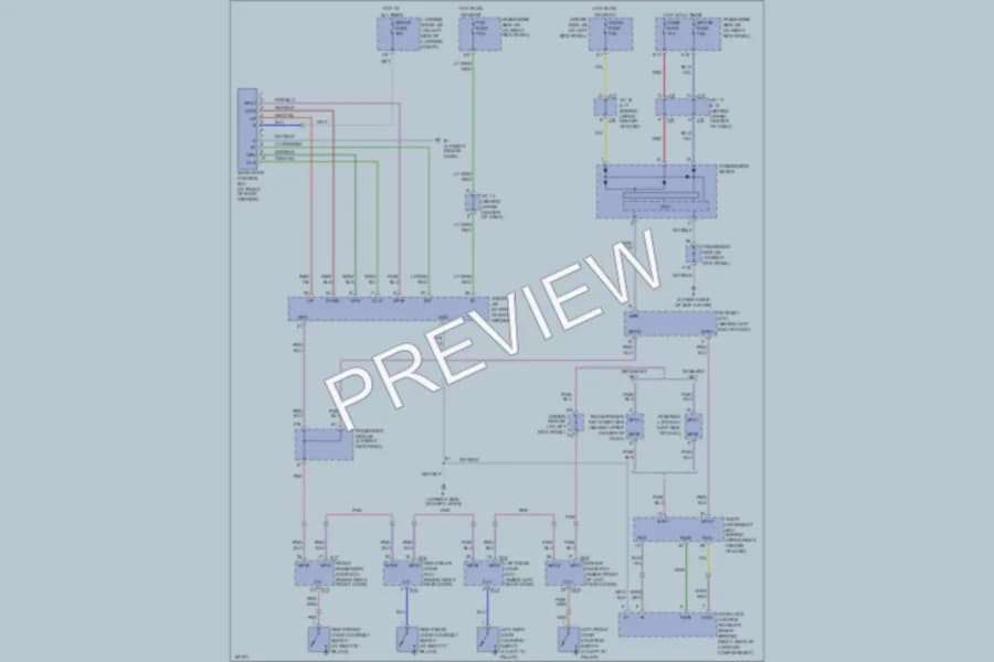 2004 Lexus LS430 Power Top Sunroof wiring diagram preview