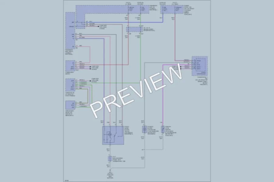 2004 Lexus LS430 Wiper Washer wiring diagram preview