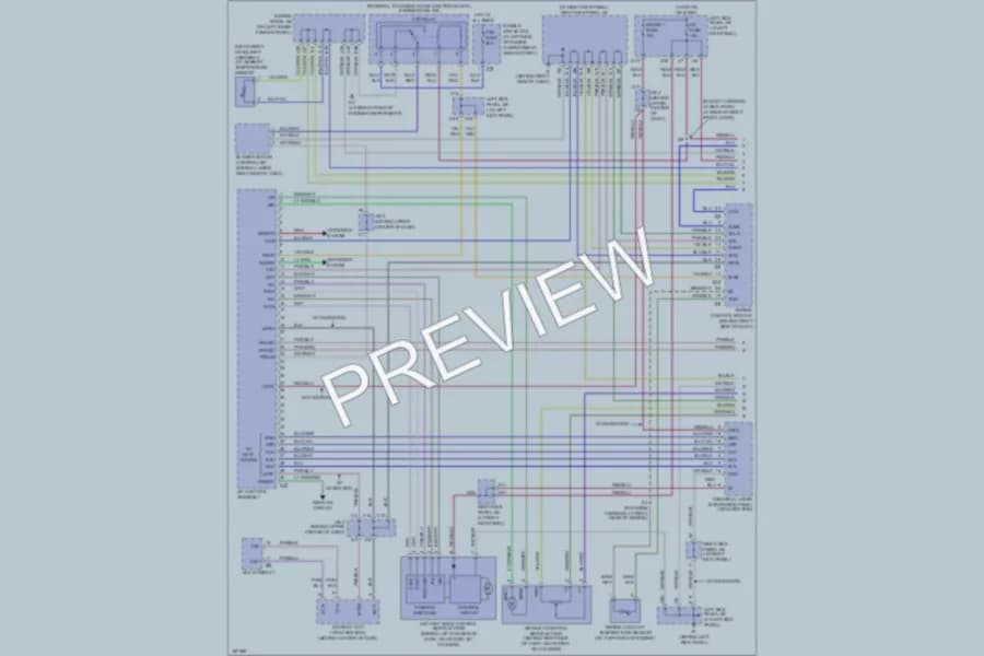 2004 Lexus LX470 Air Conditioning wiring diagram preview
