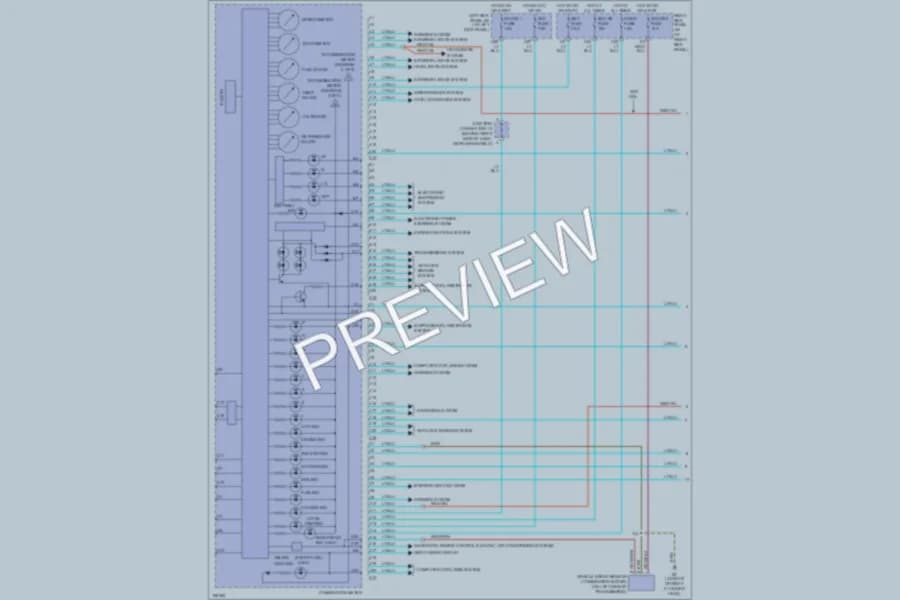 2004 Lexus LX470 Instrument Cluster wiring diagram preview