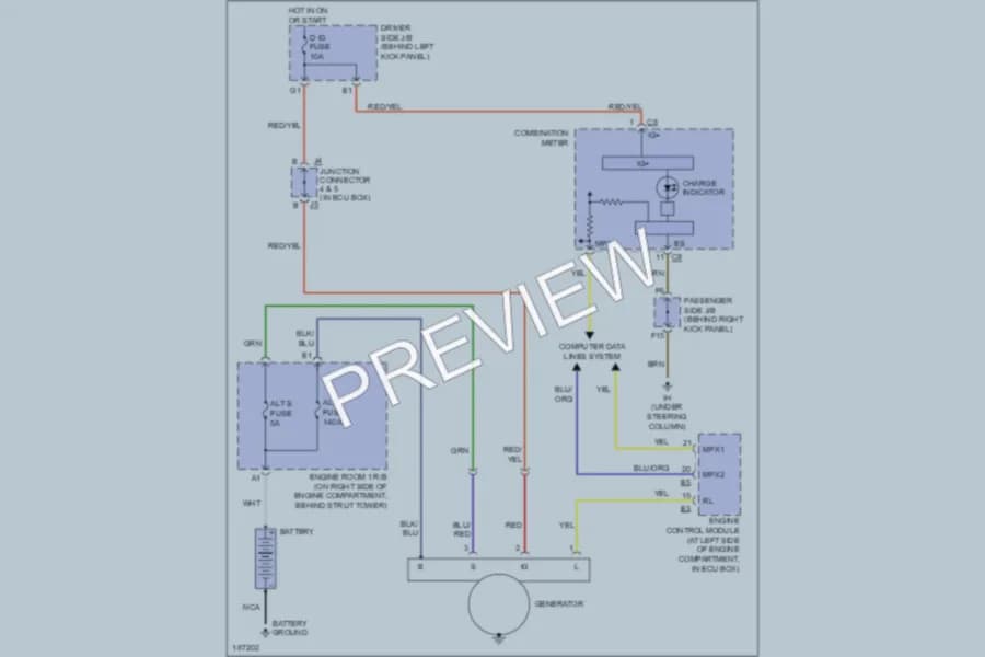 2004 Lexus SC430 Starting Charging wiring diagram preview