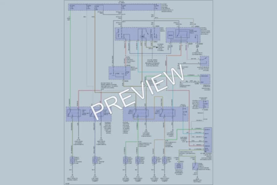 2004 Lincoln Aviator Headlights wiring diagram preview