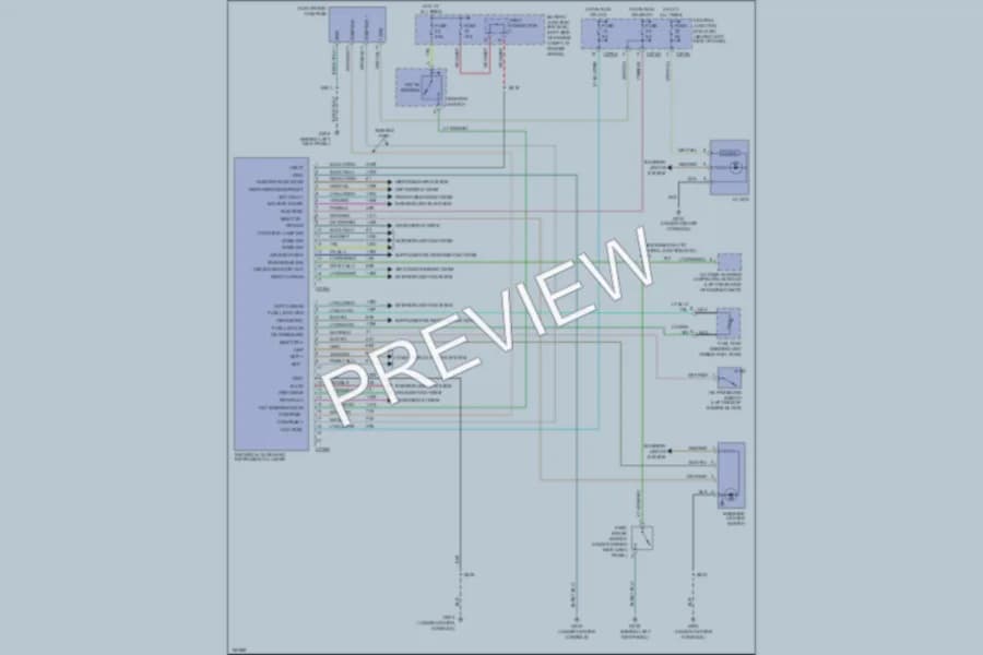 2004 Lincoln Aviator Instrument Cluster wiring diagram preview