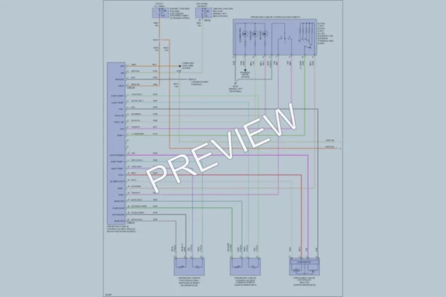2004 Lincoln Aviator Power Seats wiring diagram preview