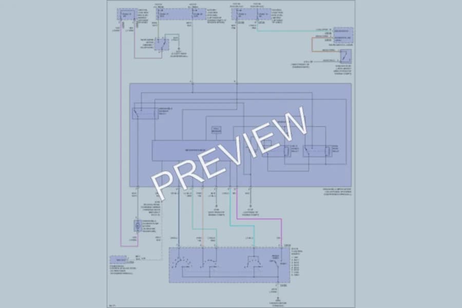 2004 Lincoln Aviator Wiper Washer wiring diagram preview
