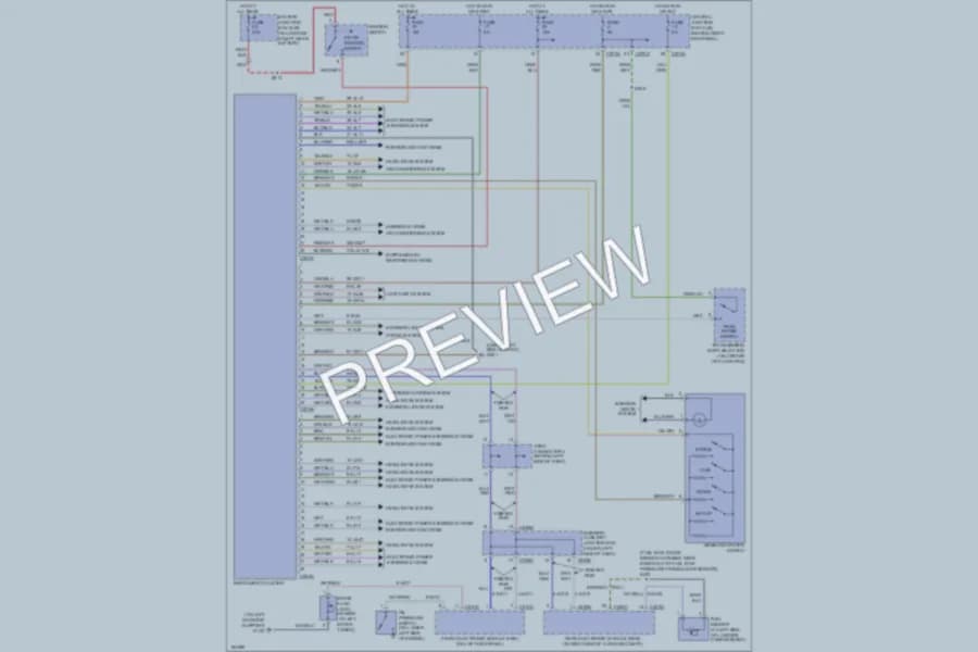2004 Lincoln LS Instrument Cluster wiring diagram preview