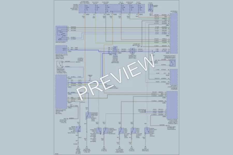 2004 Lincoln LS Warning Systems wiring diagram preview