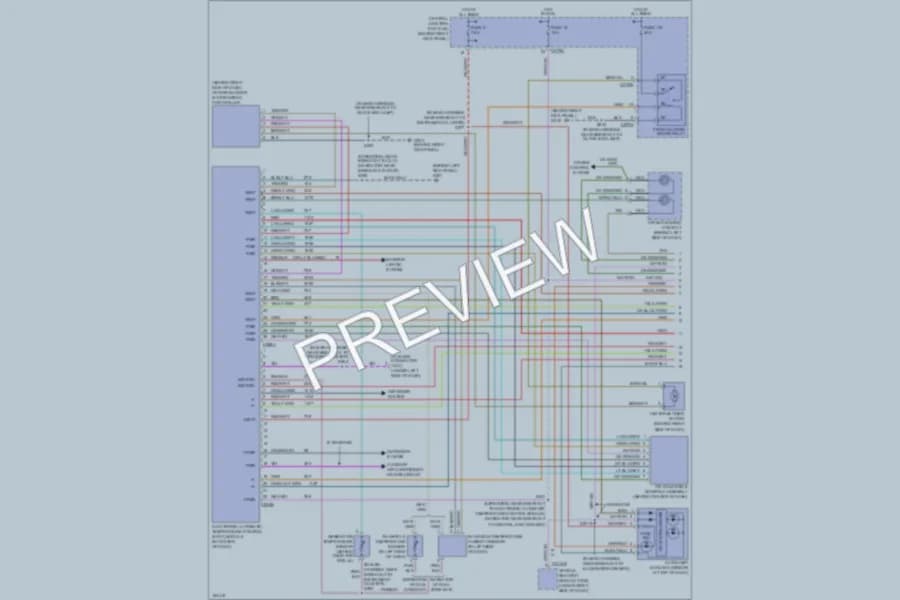2004 Lincoln Navigator Air Conditioning wiring diagram preview