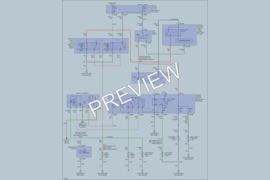 2004 Lincoln Navigator Headlights wiring diagram preview