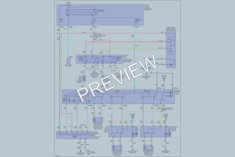 2004 Lincoln Navigator Power Windows wiring diagram preview