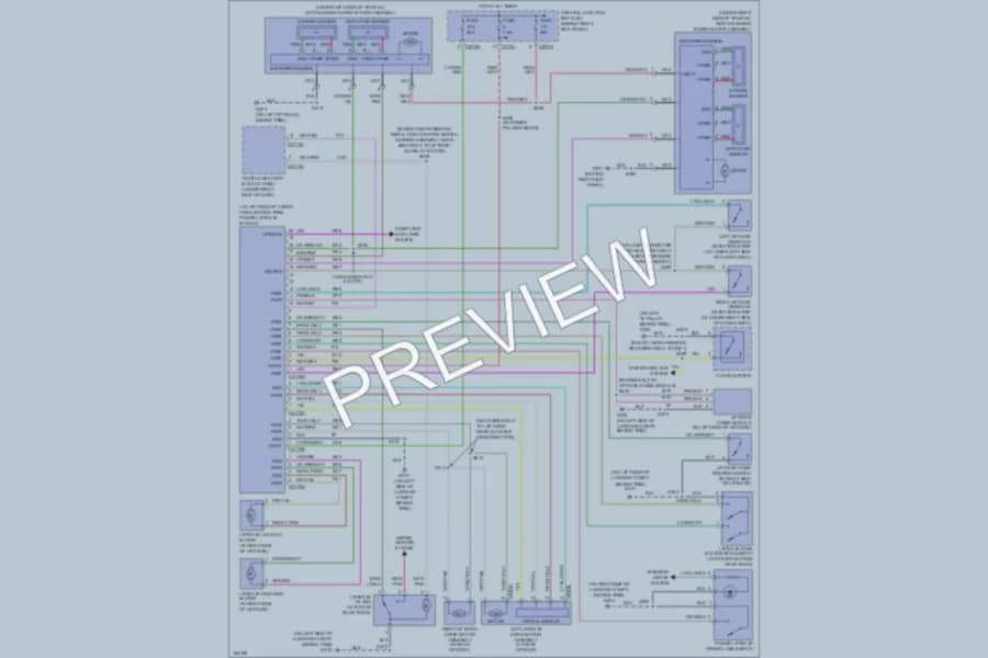 2004 Lincoln Navigator Trunk Tailgate Fuel Door wiring diagram preview