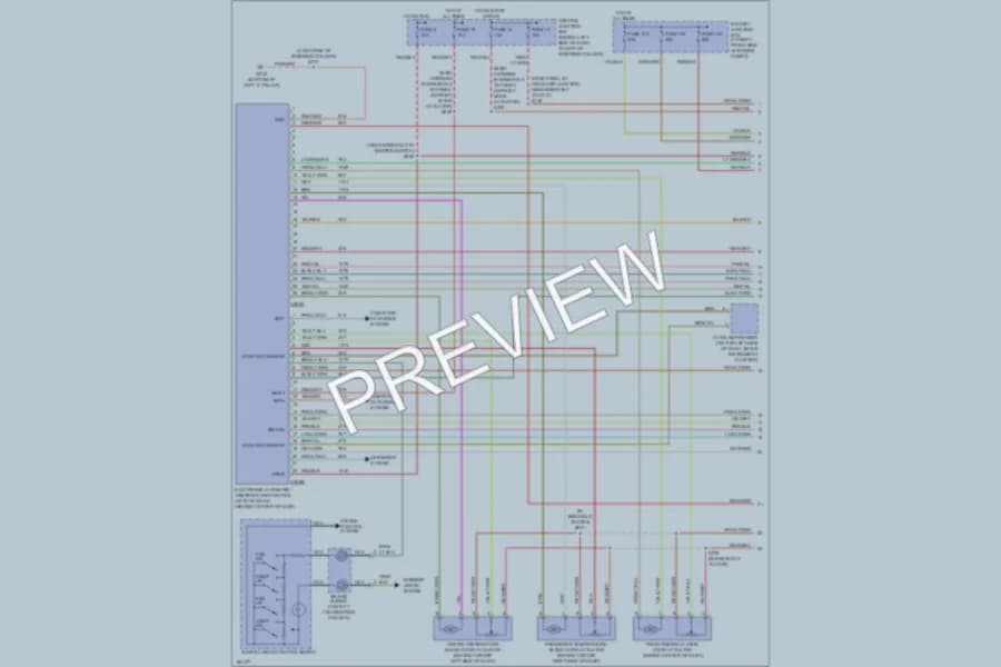 2004 Lincoln TownCar Air Conditioning wiring diagram preview