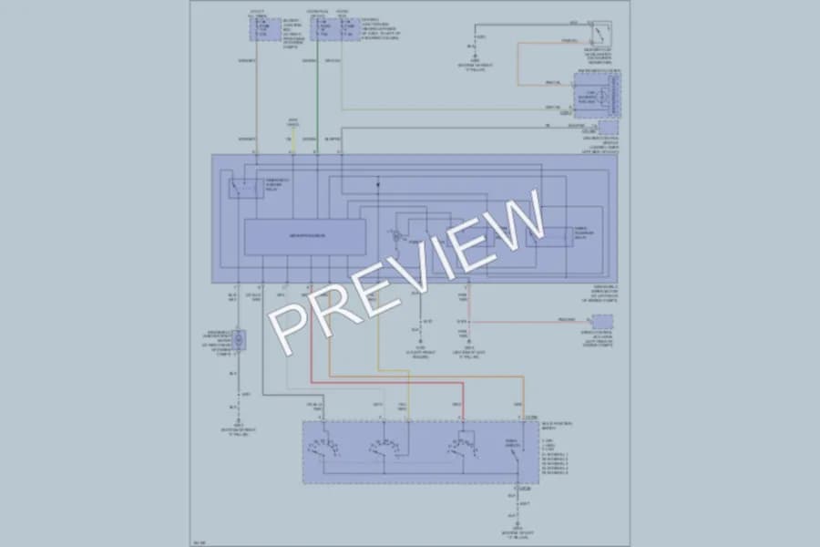 2004 Lincoln TownCar Wiper Washer wiring diagram preview