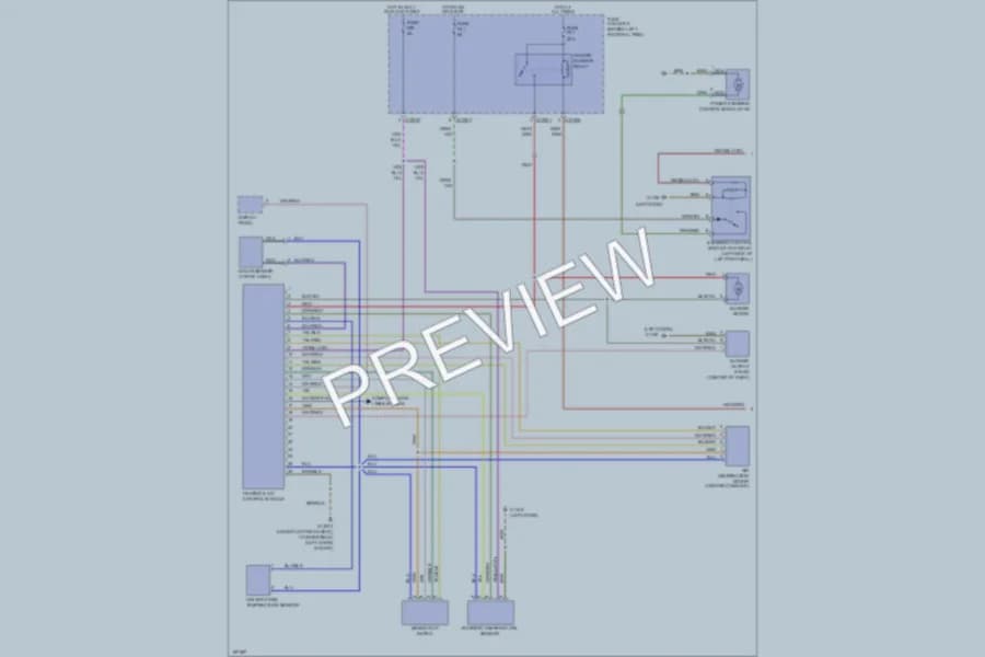 2004 MINI Cooper Air Conditioning wiring diagram preview