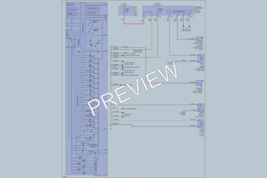 2004 Mazda 3 Instrument Cluster wiring diagram preview