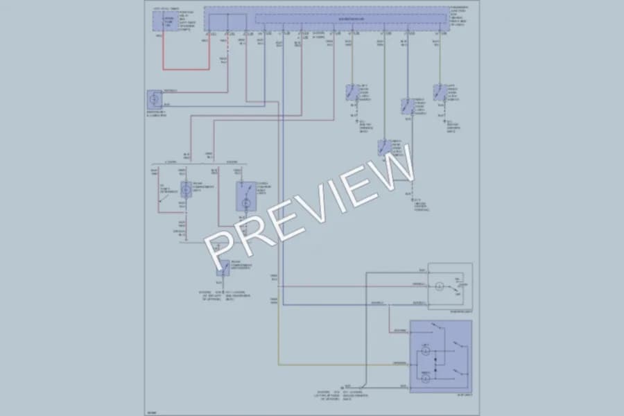2004 Mazda 3 Interior Lights wiring diagram preview