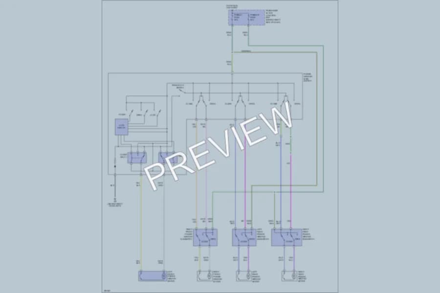 2004 Mazda 3 Power Windows wiring diagram preview