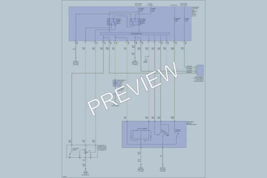 2004 Mazda 3 Wiper Washer wiring diagram preview