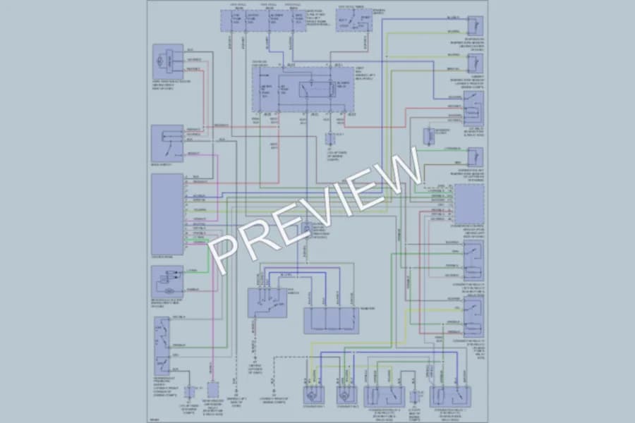 2004 Mazda 6 Air Conditioning wiring diagram preview