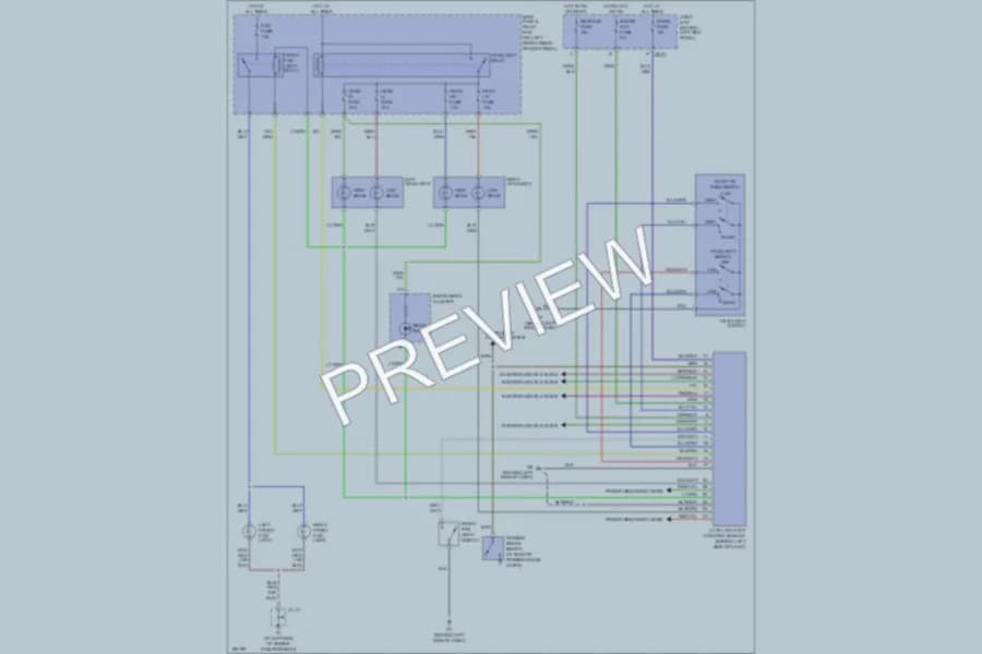 2004 Mazda 6 Headlights wiring diagram preview