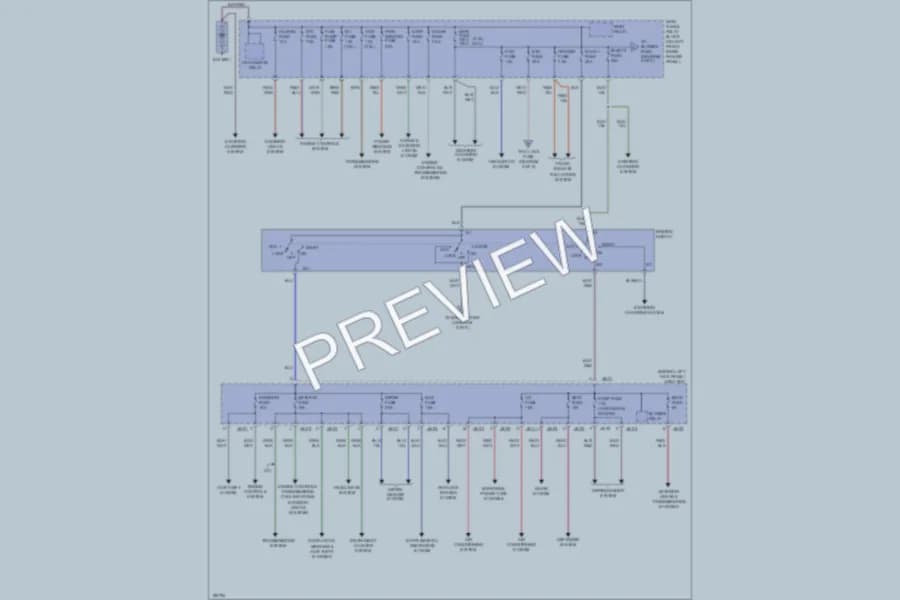2004 Mazda 6 Power Distribution wiring diagram preview