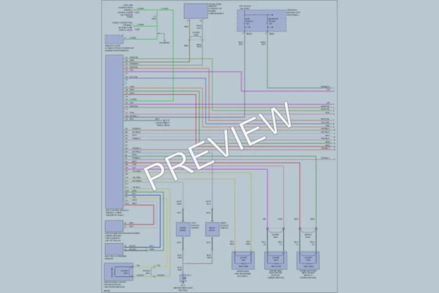 2004 Mazda 6 Supplemental Restraints wiring diagram preview