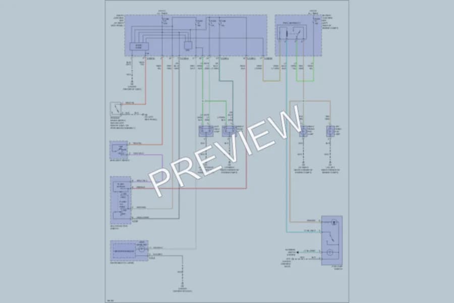 2004 Mazda B2300 Headlights wiring diagram preview