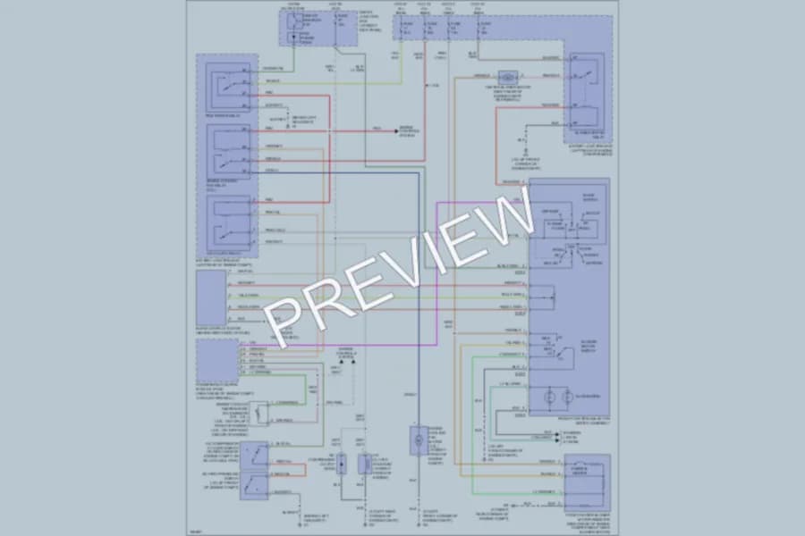 2004 Mazda B3000 Air Conditioning wiring diagram preview