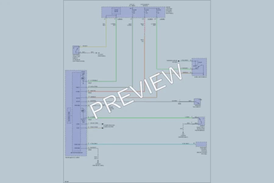 2004 Mazda B3000 Warning Systems wiring diagram preview