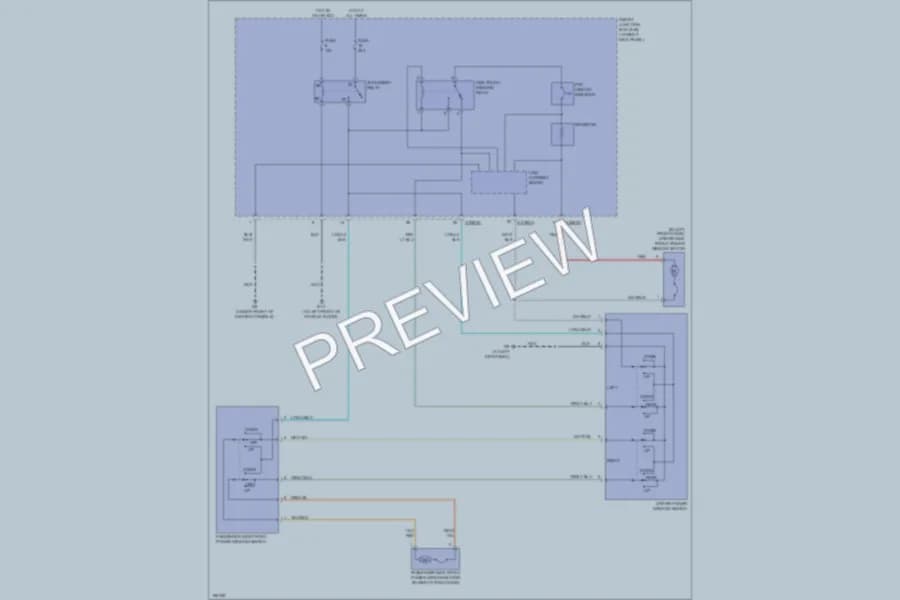 2004 Mazda B4000 Power Windows wiring diagram preview