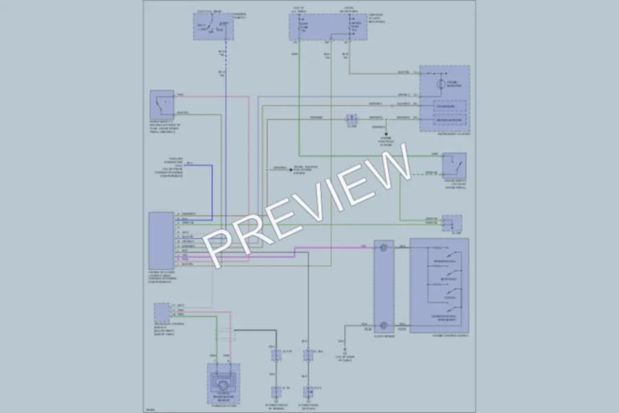 2004 Mazda MPV Cruise Control wiring diagram preview