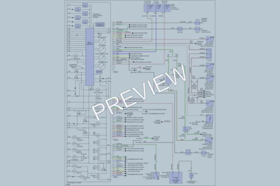 2004 Mazda MPV Instrument Cluster wiring diagram preview