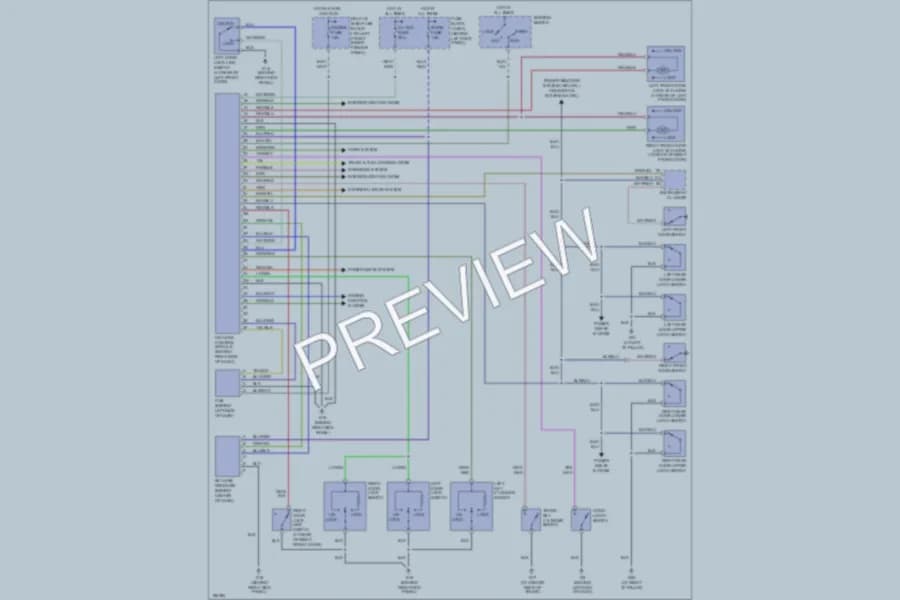 2004 Mazda RX8 Anti Theft wiring diagram preview